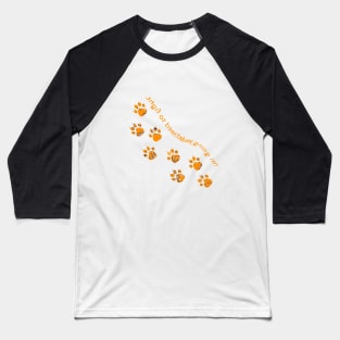 Orange animal paws Baseball T-Shirt